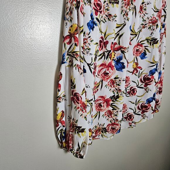Zac & Rachel Floral Flowy Blouse Sz Small - Picture 11 of 16